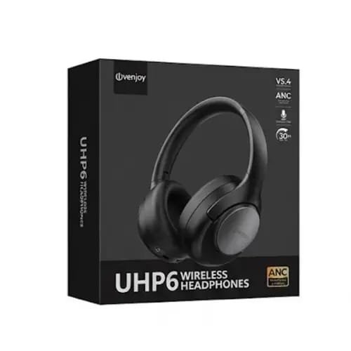 Uenjoy UHP6 Wireless Bluetooth Headphones - Matte Black, White, Olive green, Blue  | ANC Active Noise Cancelling, V5.4, 30H+ Playtime, Over-Ear Headset with Mic + Premium Box